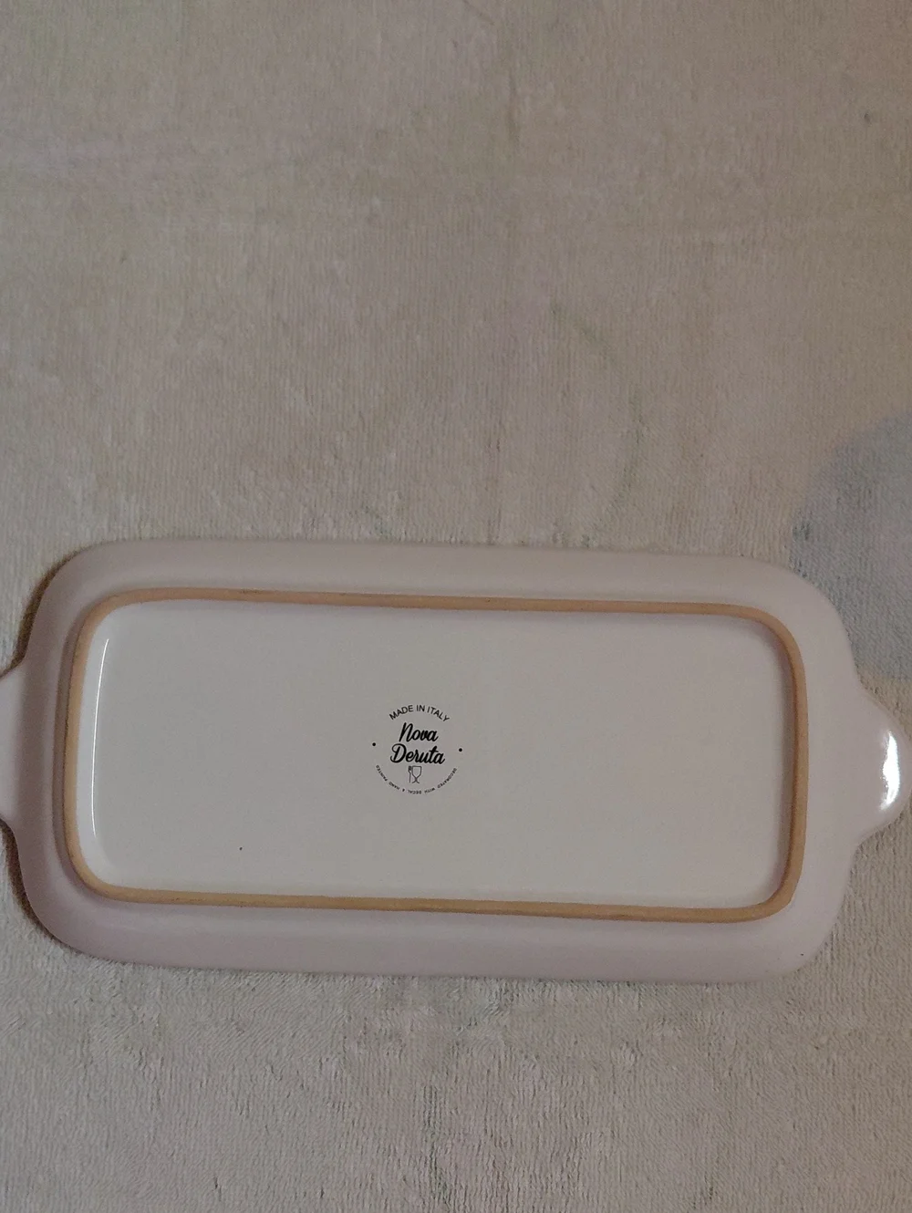 Nova Deruta Rectangular Serving Platter, Handpainted Porcelain, Made In Italy